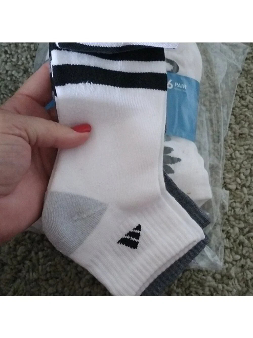 Adidas Men's Cushioned Quarter Crew & Originals Low Cut White Socks 9 Pairs